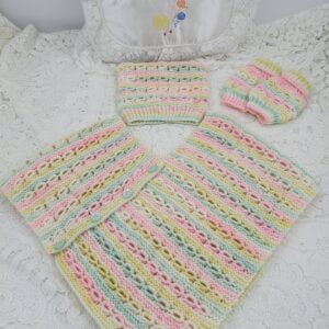Baby poncho knitting pattern