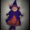 Halloween baby dress knitted by a customer