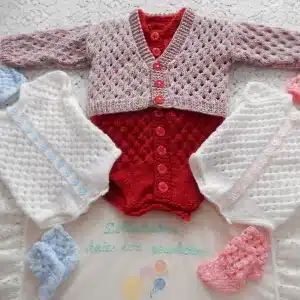 bodysuit and cardigan knitting pattern