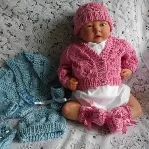 Lacy Premature Baby Cardigan Knitting Pattern