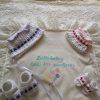 Bonnet & Sandals From Girl's Layette Knitting Pattern
