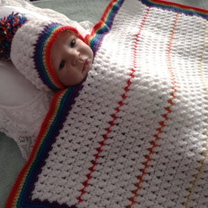 rainbow blanket crochet pattern